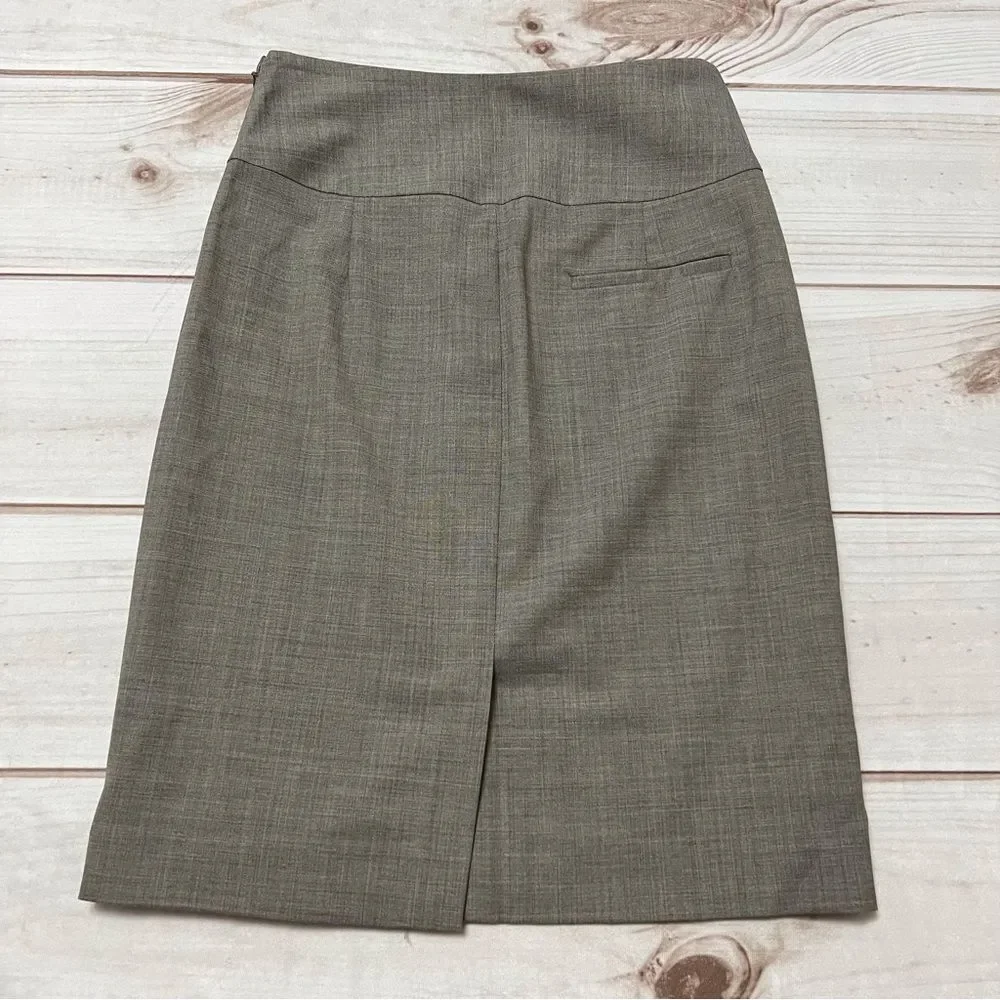 Banana Republic Brown Wool Pencil Skirt Size 4